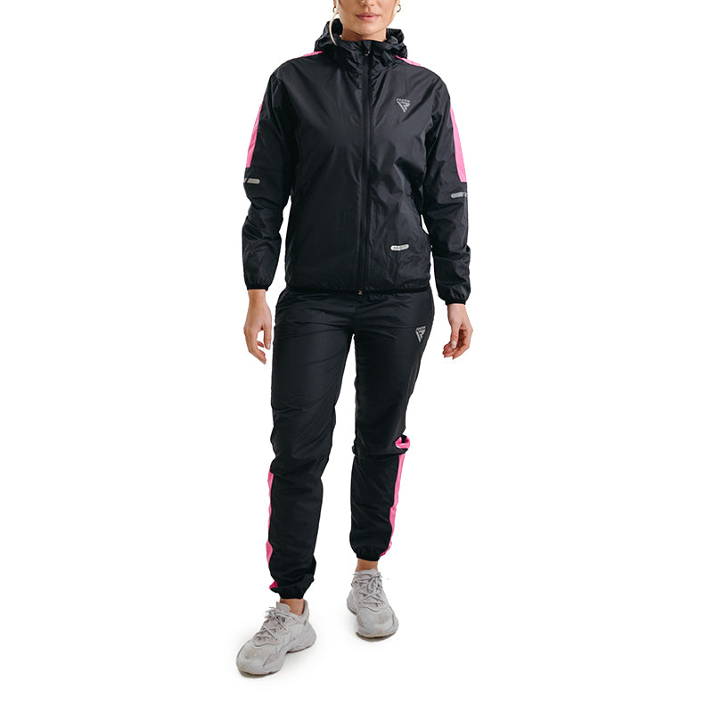 Traje de sauna para adelgazar RDX H1 de color rosa para mujer