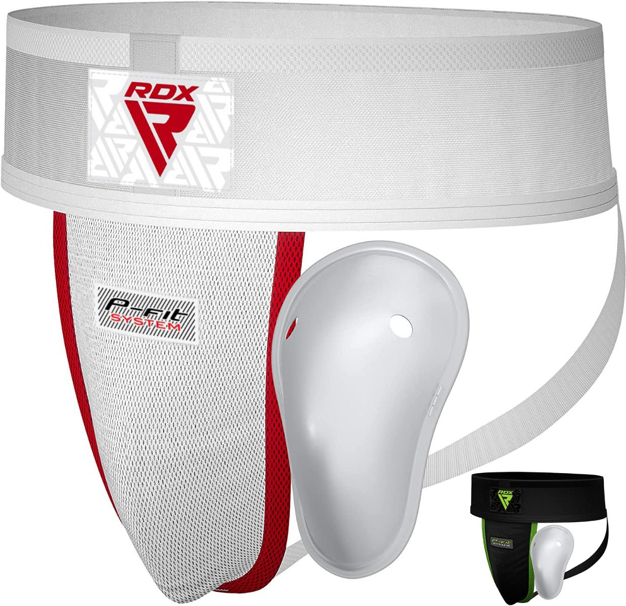 RDX H1 Groin Guard with Gel Cup#color_redwhite