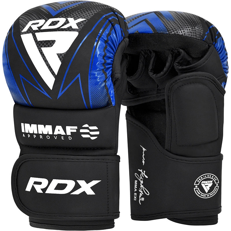 GUANTES DE LUCHA RDX SHOOTER IMMAF-1 Azul