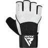 RDX W3 Workout Gym Gloves#color_white