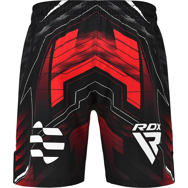 RDX IMMAF Approved MMA Fight & Training Shorts Red