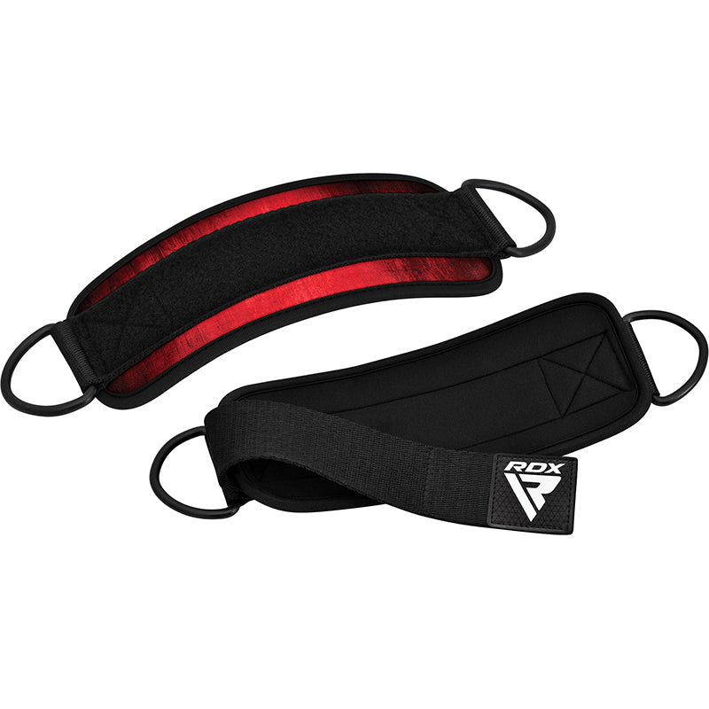 RDX A4 Ankle Straps For Gym Cable Machine#color_red