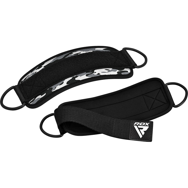 RDX A4 Ankle Straps For Gym Cable Machine#color_grey