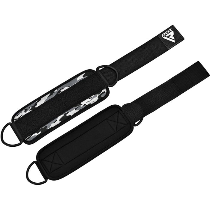 RDX A4 Ankle Straps For Gym Cable Machine#color_grey