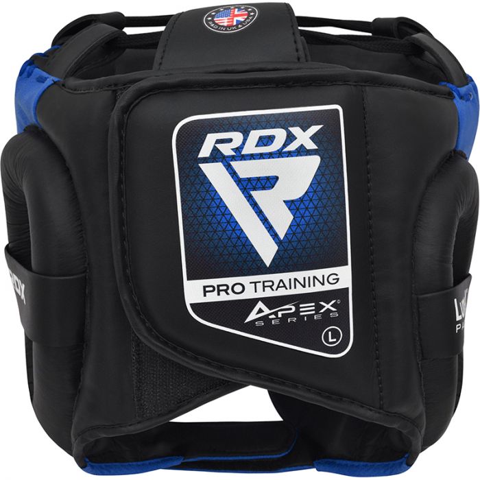 RDX APEX Boxing Head Gear With Cheek Protector#color_blue