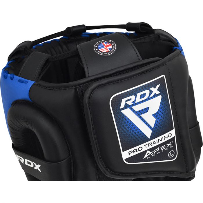 RDX APEX Boxing Head Gear With Cheek Protector#color_blue