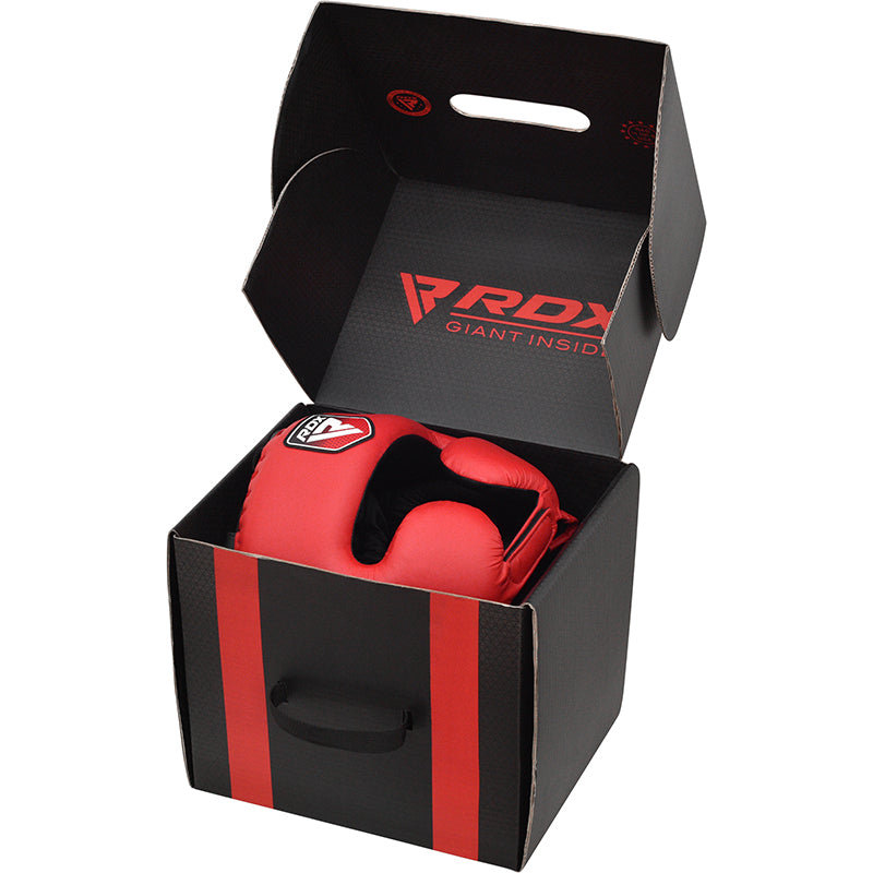 RDX APEX Boxing Head Gear With Cheek Protector#color_red