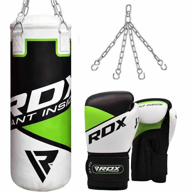 Saco de boxeo y guantes 3 en 1 para niños RDX R8 de 2 pies