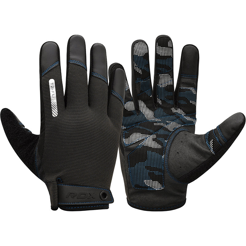 RDX T2 Touch Screen Friendly Full Finger Gym Gloves#color_blue