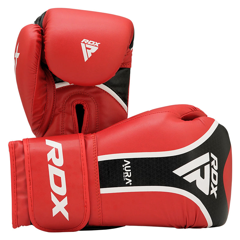 RDX BOXING GLOVES AURA PLUS T-17#color_red