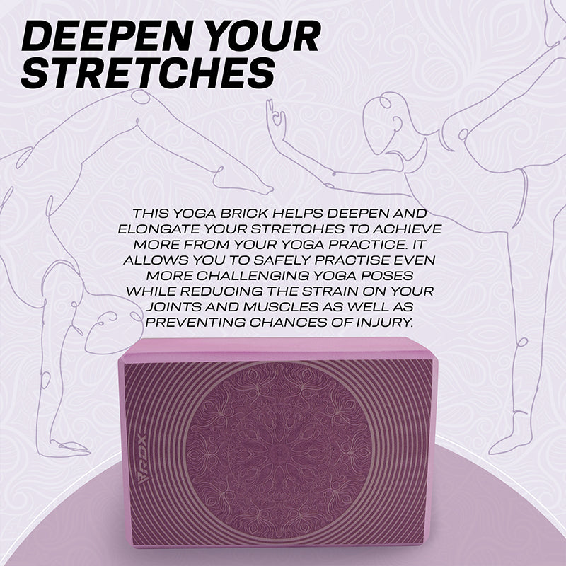 RDX D15 High Density EVA Foam Yoga Blocks Non-Slip Brick