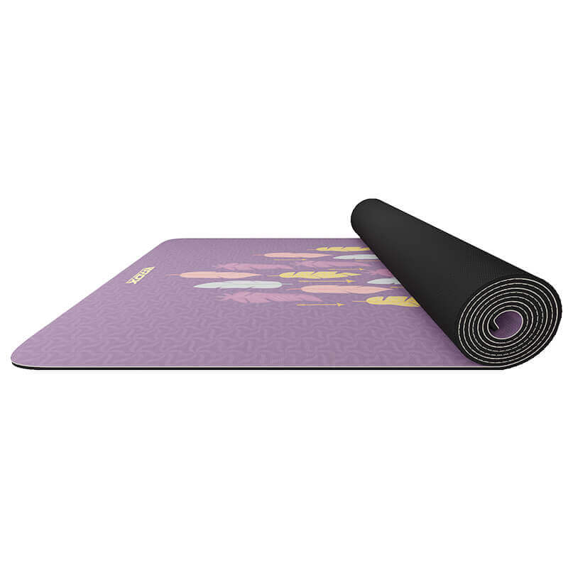 RDX D6 6mm 4-in-1 PU Rubber Yoga Mat Set