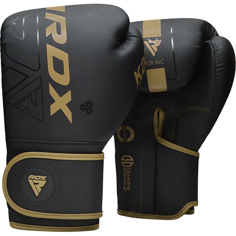 RDX F6 KARA Boxing Gloves & Focus Pads#color_golden