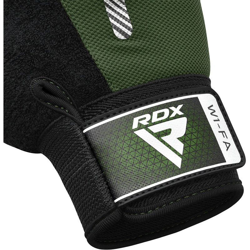 RDX W1 Full Finger Gym Gloves#color_green