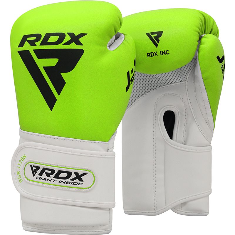 RDX J12 6oz Kids Boxing Gloves#color_green