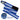 RDX K4 Weightlifting Knee Wraps #color_blue