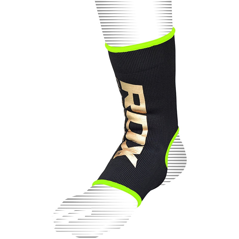 RDX AB Black & Green Ankle Support Sprain Protection Compression Sleeve