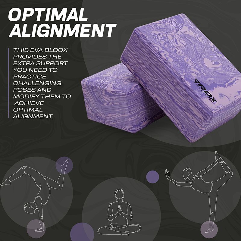 RDX PG EVA Foam High Density Non-Slips Yoga Block