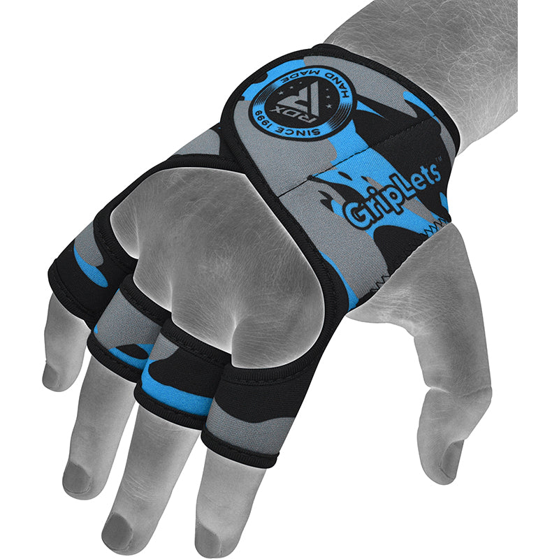 RDX R2 Weightlifting Grips#color_blue