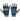 RDX R3 Weightlifting Grips-Blue-S/M