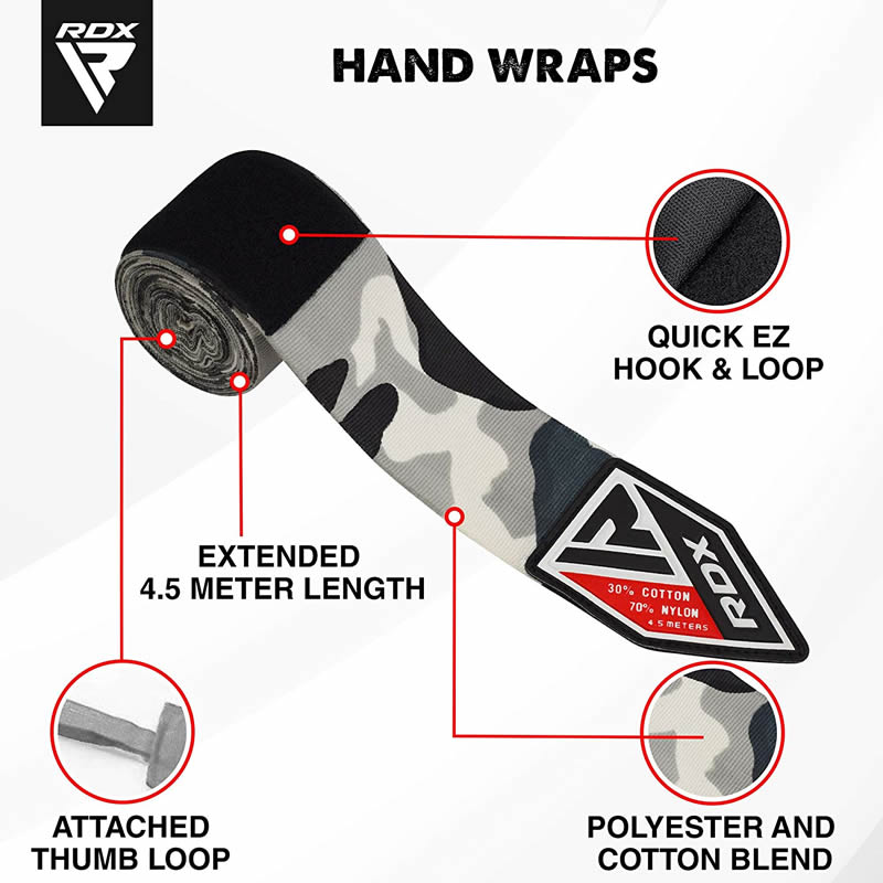 RDX RC Camo Boxing Hand Wraps