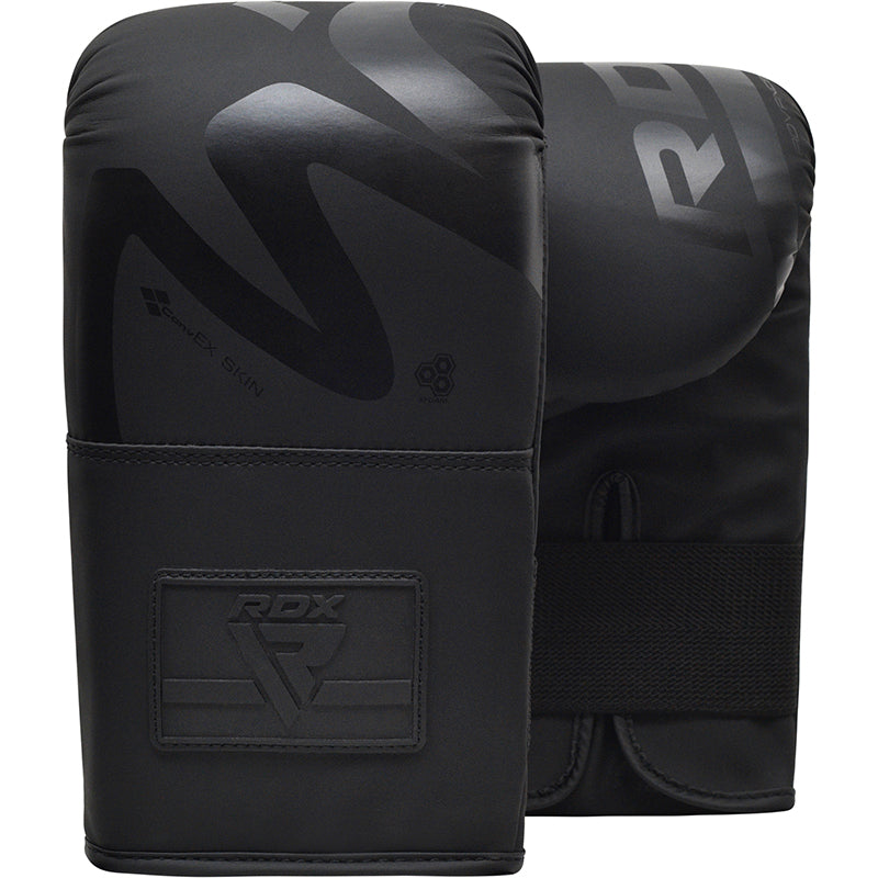 Guantes de bolsa RDX F15 Noir de 4 oz de color negro