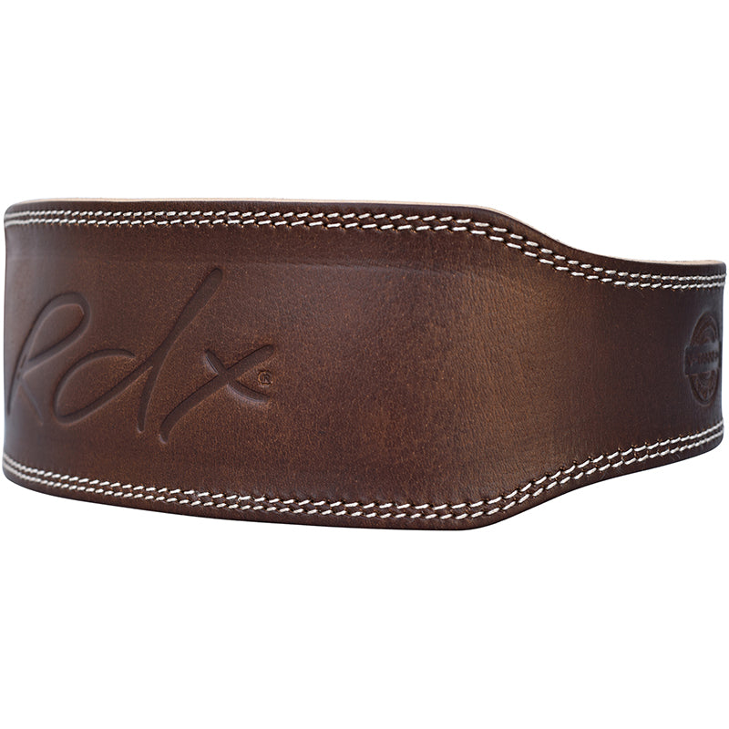 RDX 4 Inch Leather Weightlifting Belt