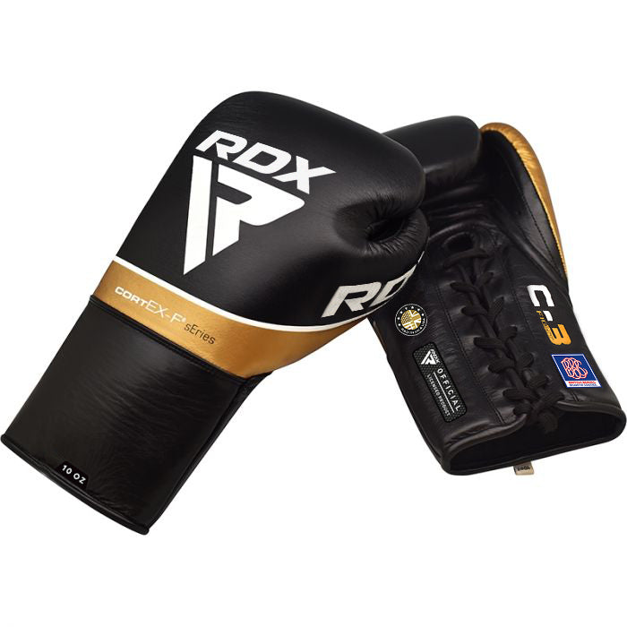 RDX C3 BBBofC Approved Pro Fight Boxing Gloves#color_black
