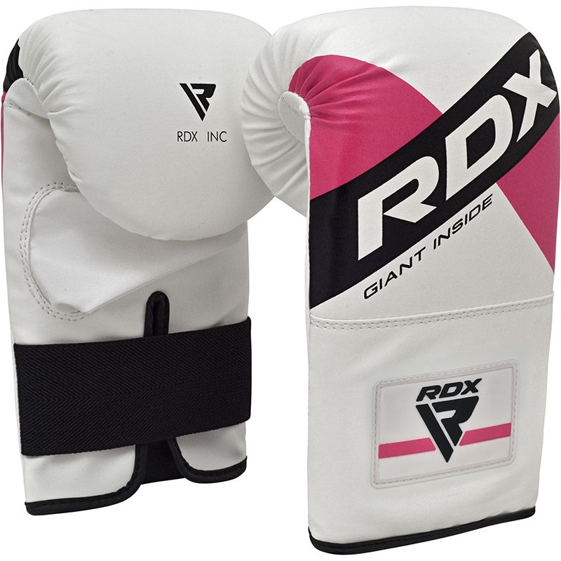 RDX F10 Boxing Bag Gloves White Pink