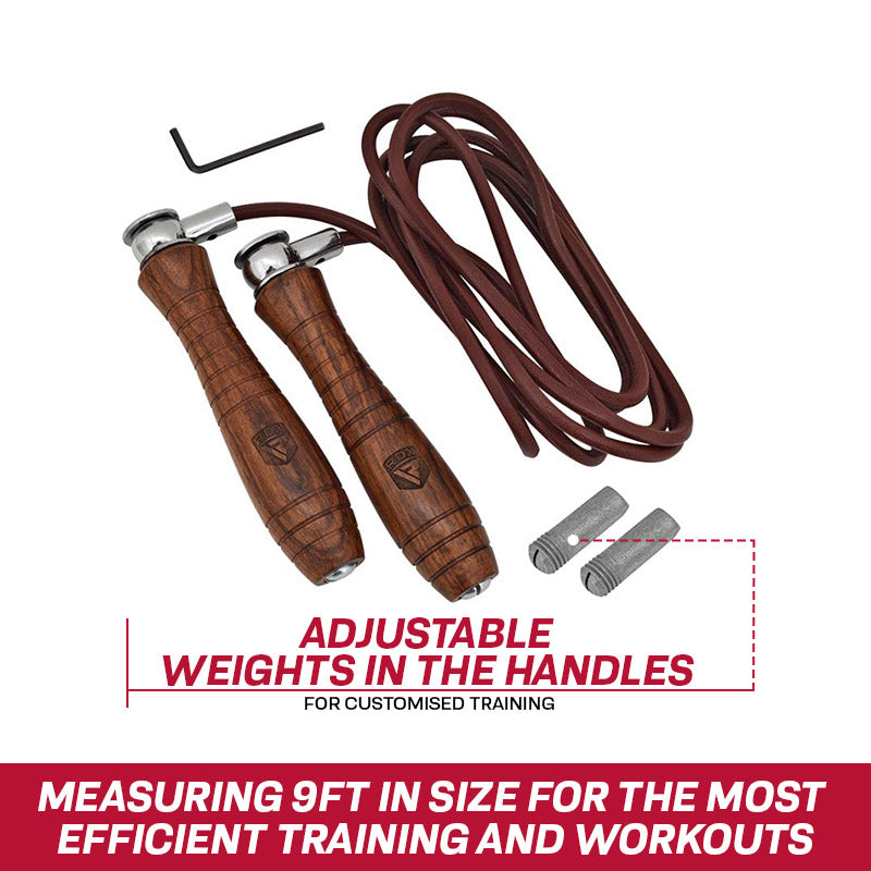 RDX L2 Wooden Grips 9ft Skipping Rope