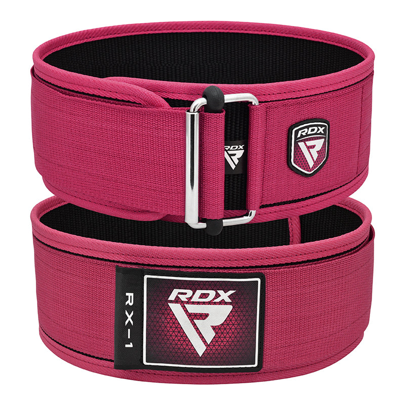 RDX RX1 4” Weight Lifting Belt For Women#color_pink