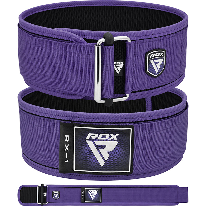 RDX RX1 4” Weight Lifting Belt For Women#color_purple