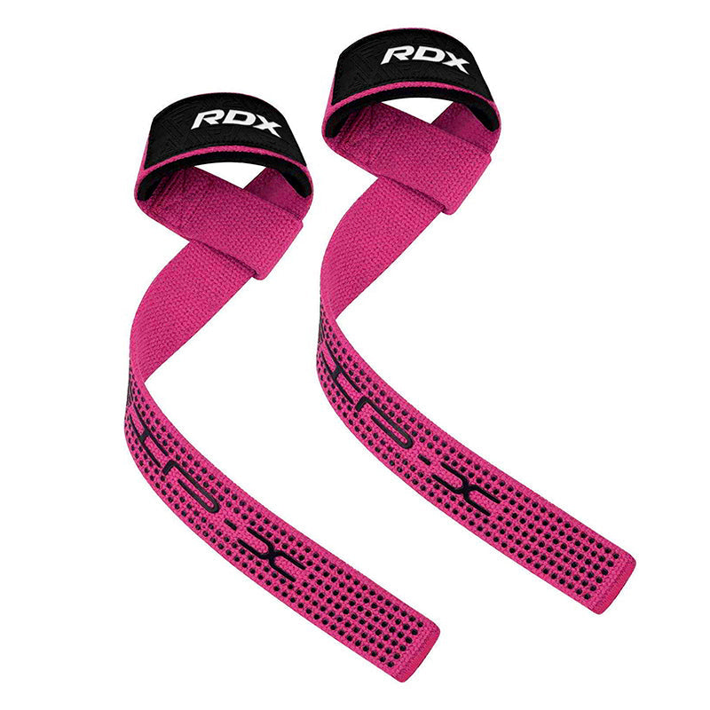 RDX S4 Weightlifting Wrist Straps#color_pink