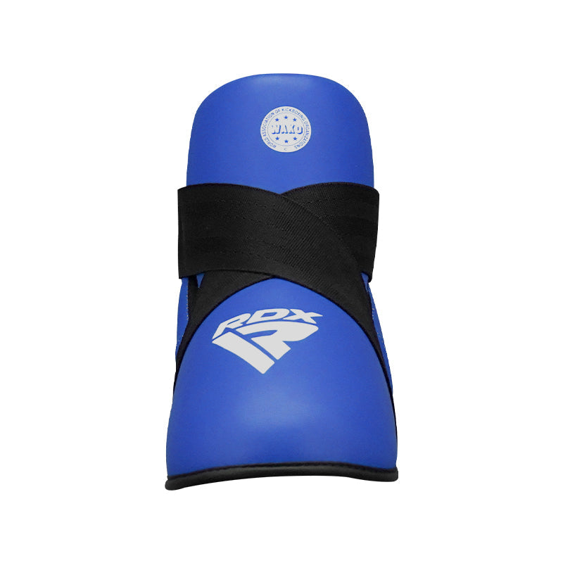 RDX T1 WAKO Approved  Leather Foot Protector#color_blue