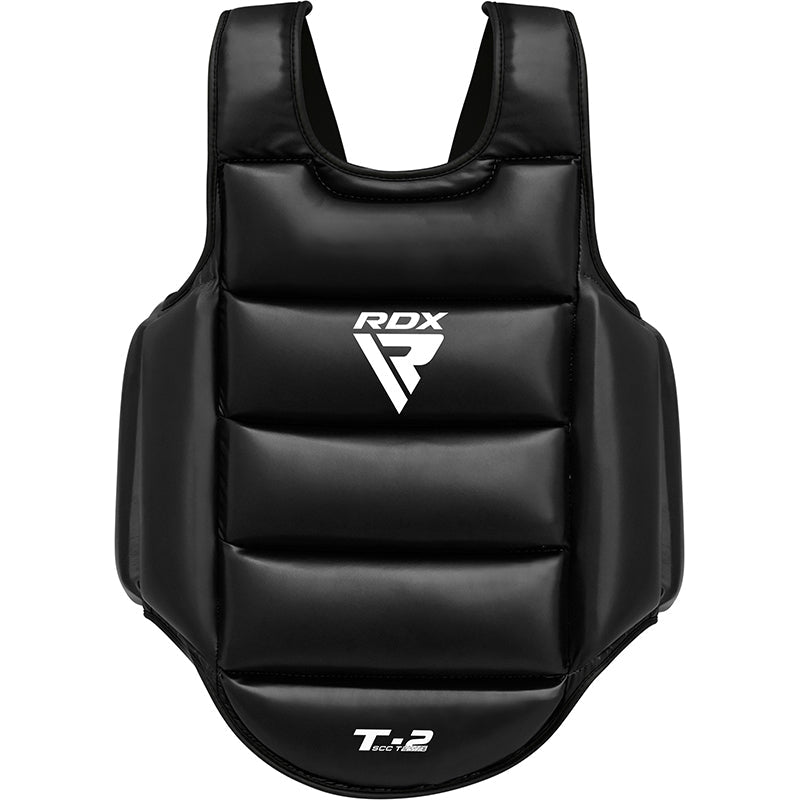 RDX T2 Karate Chest Guard#color_whiteblack