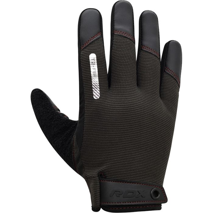 RDX T2 Touch Screen Friendly Full Finger Gym Gloves#color_brown