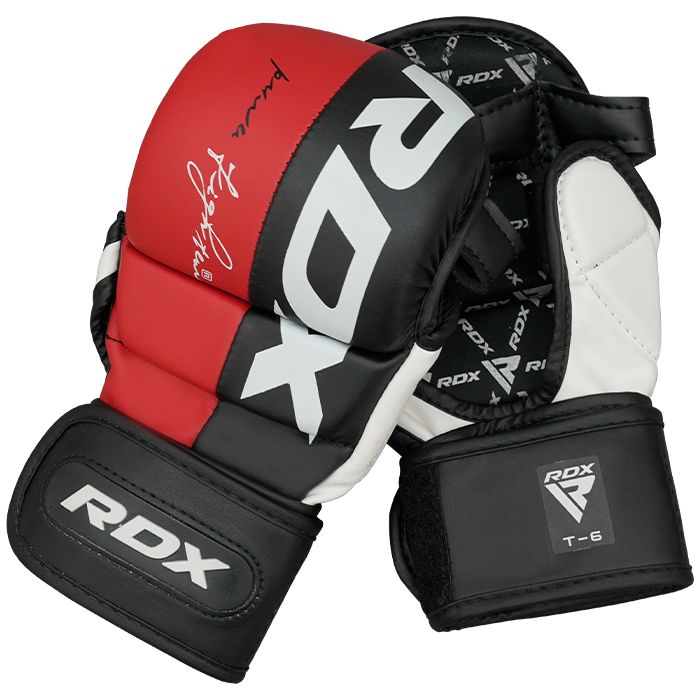 RDX T6 MMA Sparring Gloves#color_red