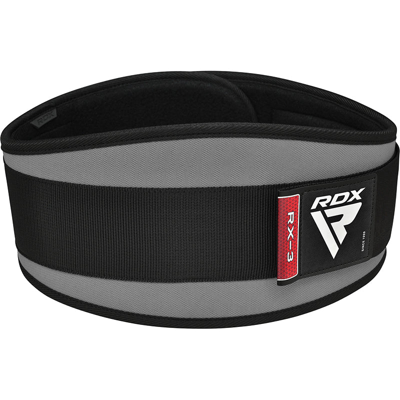 RDX X3 6 INCH Weightlifting Neoprene Gym Belt#color_grey