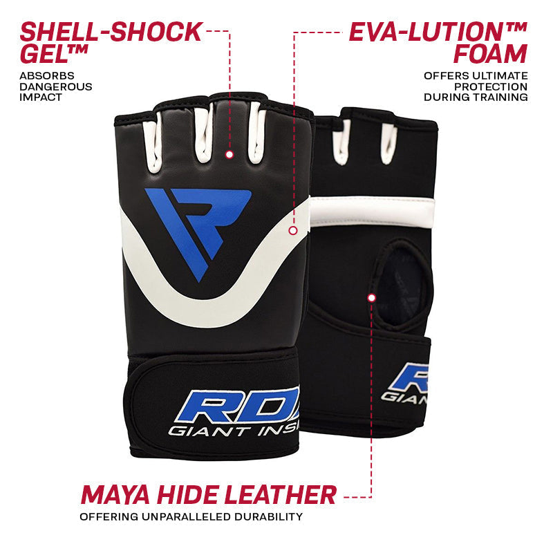 RDX X7 Boxing Gel Inner Gloves#color_blue