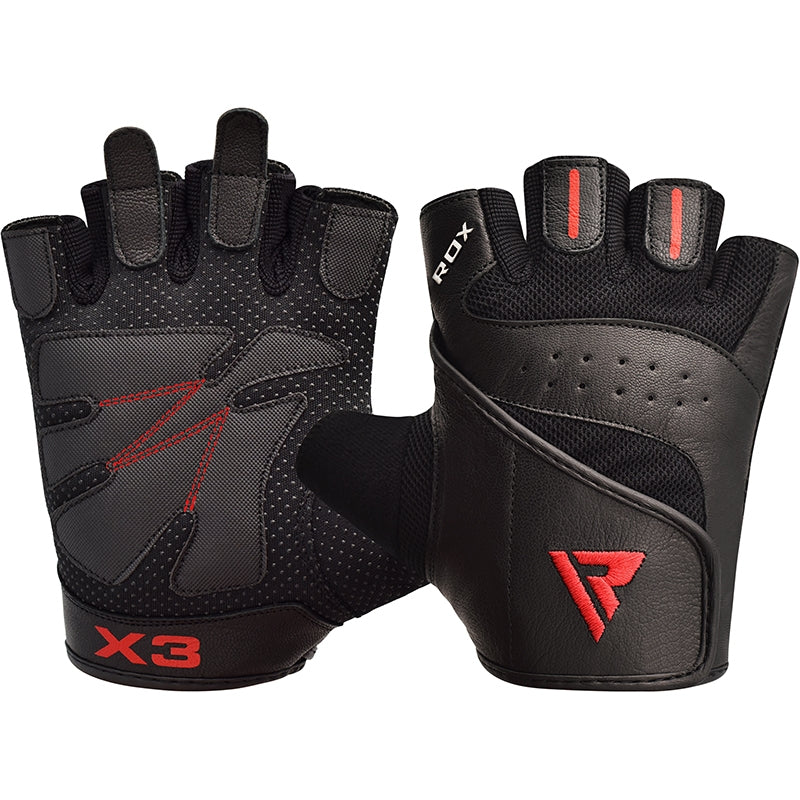 RDX S2 Guantes de Entrenamiento Fitness de Cuero