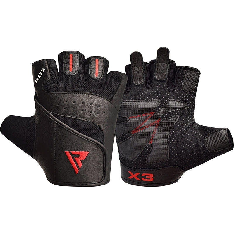 RDX S2 Guantes de Entrenamiento Fitness de Cuero