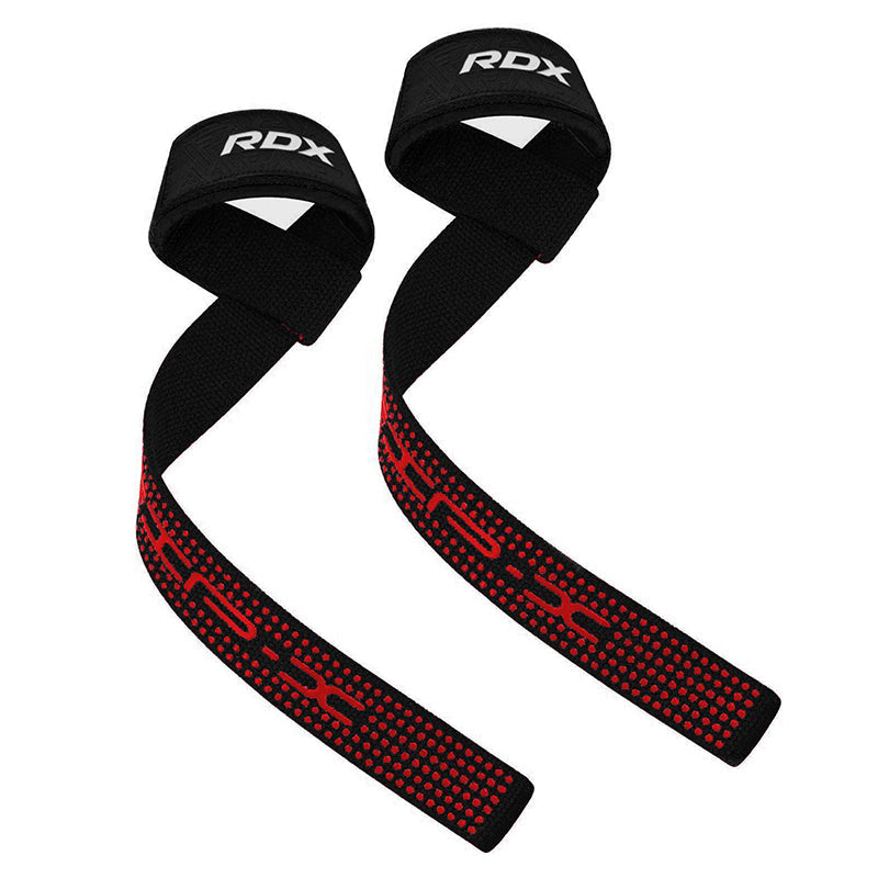 RDX S4 Weightlifting Wrist Straps#color_black