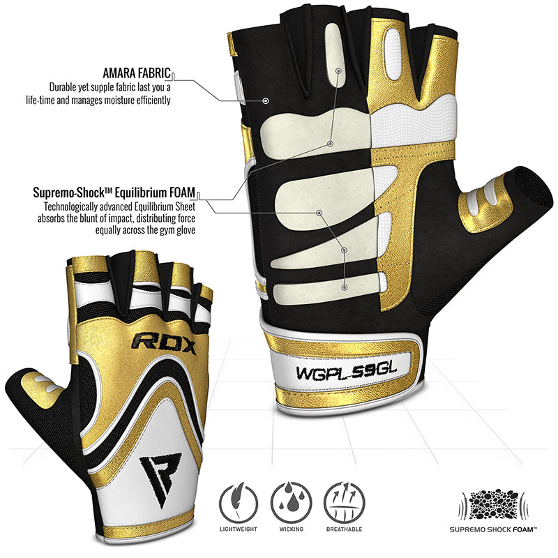 RDX S9 Glaze Guantes Gimnasio de Cuero
