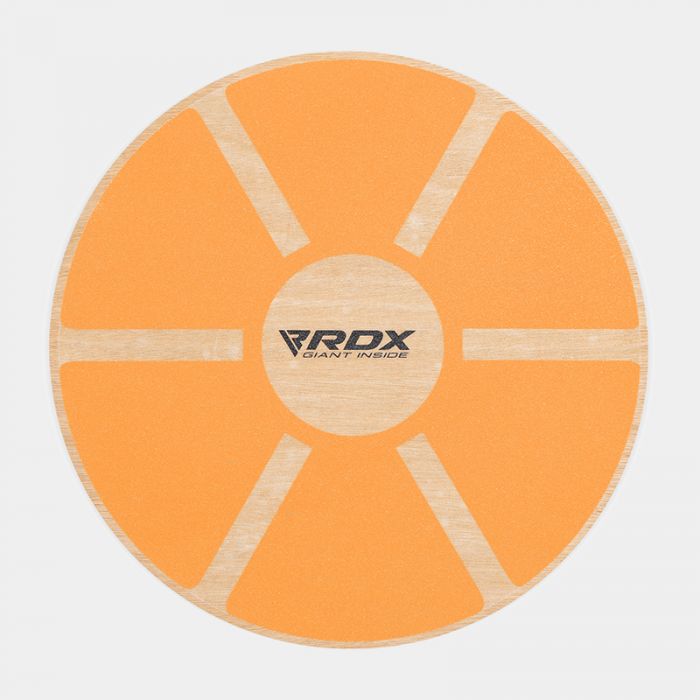 RDX W1 Wooden Wobble Round Balance Board#color_orange