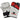 RDX F7 4ft / 5ft 3-in-1 Ego White / Red Training Punch Bag with Mitts Set