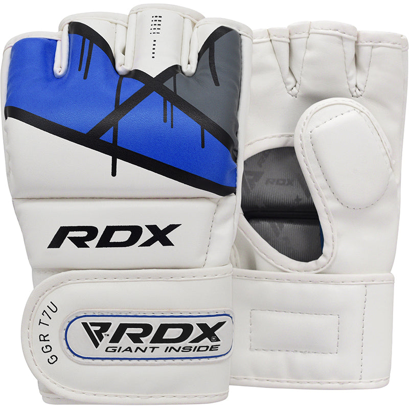 RDX T7 Ego MMA Grappling Gloves#color_blue