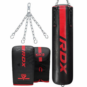 RDX F6 KARA 4ft/5ft Saco de Boxeo y Guantes de Saco