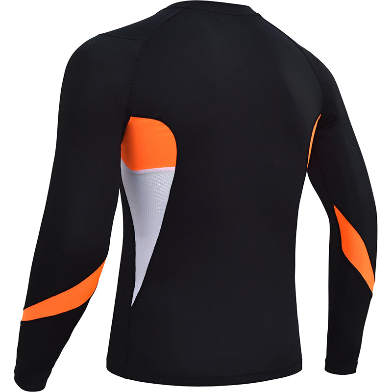 RDX L3 Long Sleeves Compression Rash Guard#color_orange