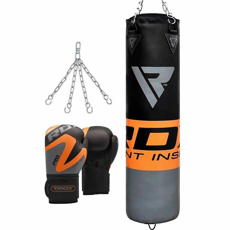 RDX F12 4ft/5ft Punch Bag & Gloves