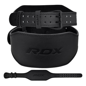 RDX CINTURÃ“N DE CUERO DE 6 PULGADAS PARA LEVANTAMIENTO DE PESAS Y FITNESS